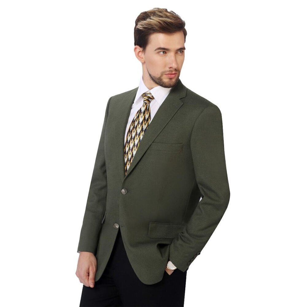 NWT Pierre Loren Green Olive SZ 52L Coat